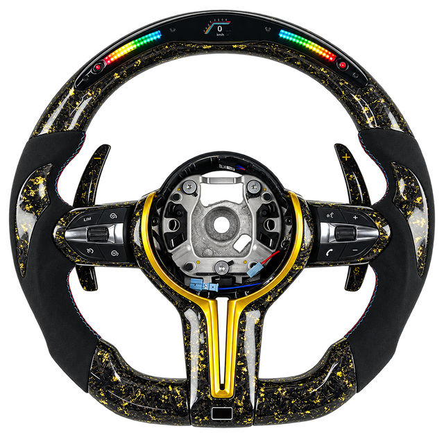 BMW Gold Forged Carbon LED Wheel – Steer Lab