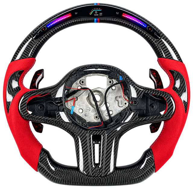 BMW Crimson Carbon LED Wheel – Steer Lab